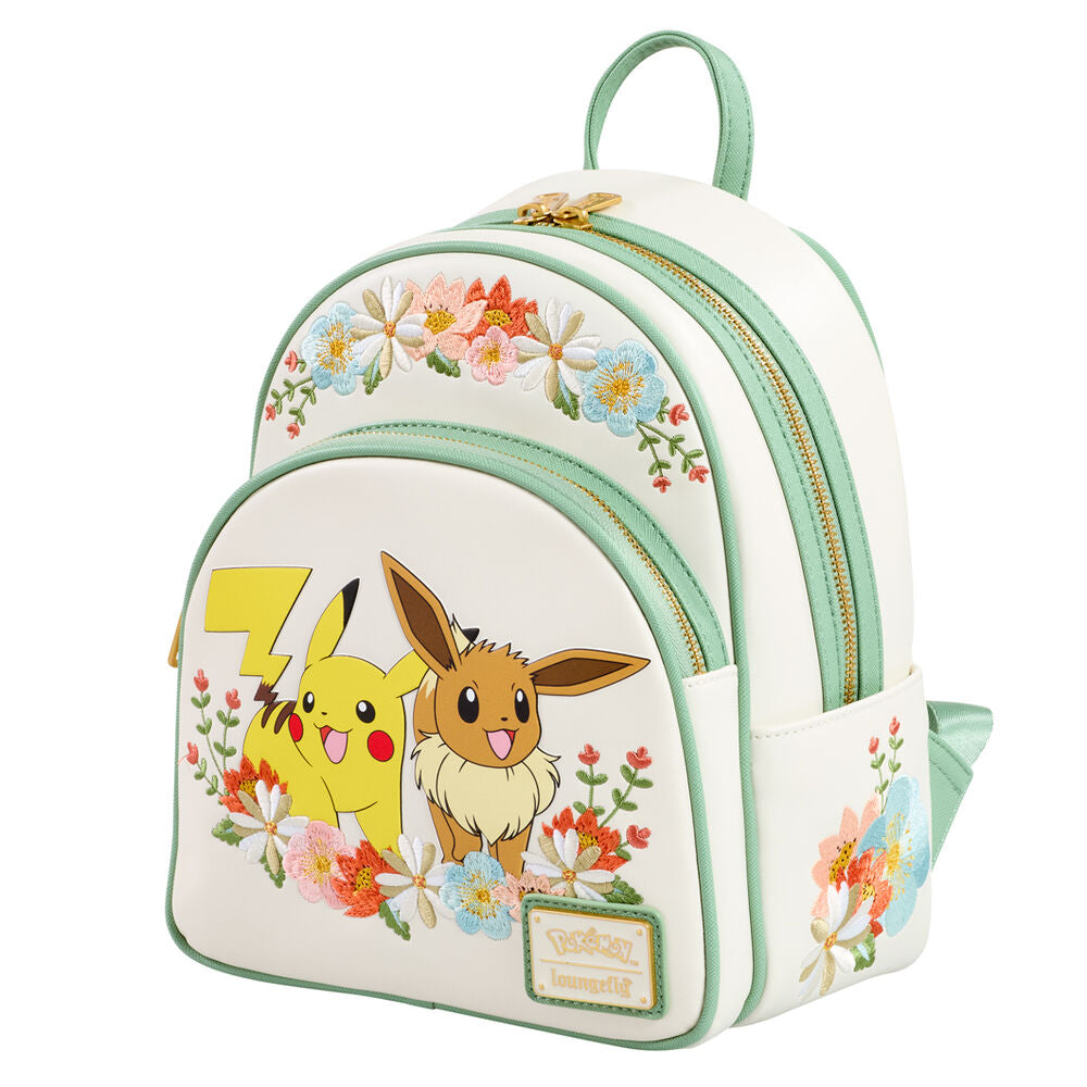 Zaino floreale Pikachu ed Eevee Pokemon Loungefly