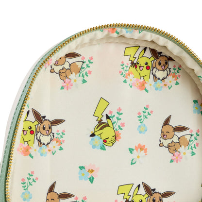 Zaino floreale Pikachu ed Eevee Pokemon Loungefly