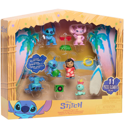 blister of 6 stitch disney figures 5cm