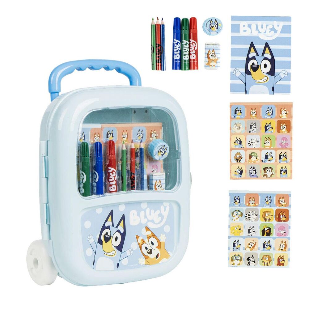 bluey stationery trolley