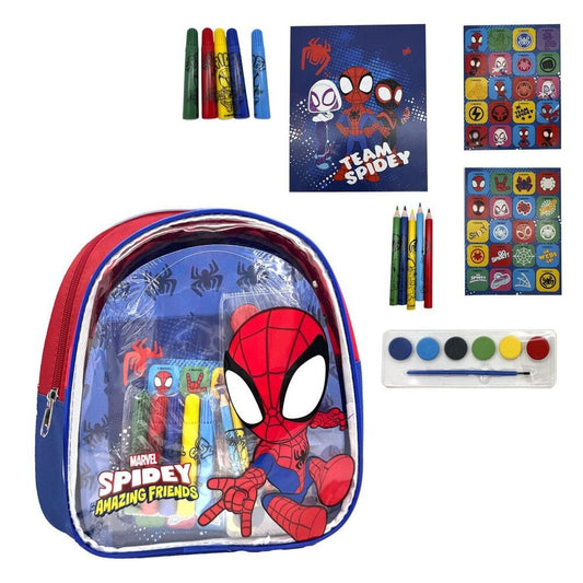 Set di cancelleria con zaino di Spider Man della Marvel