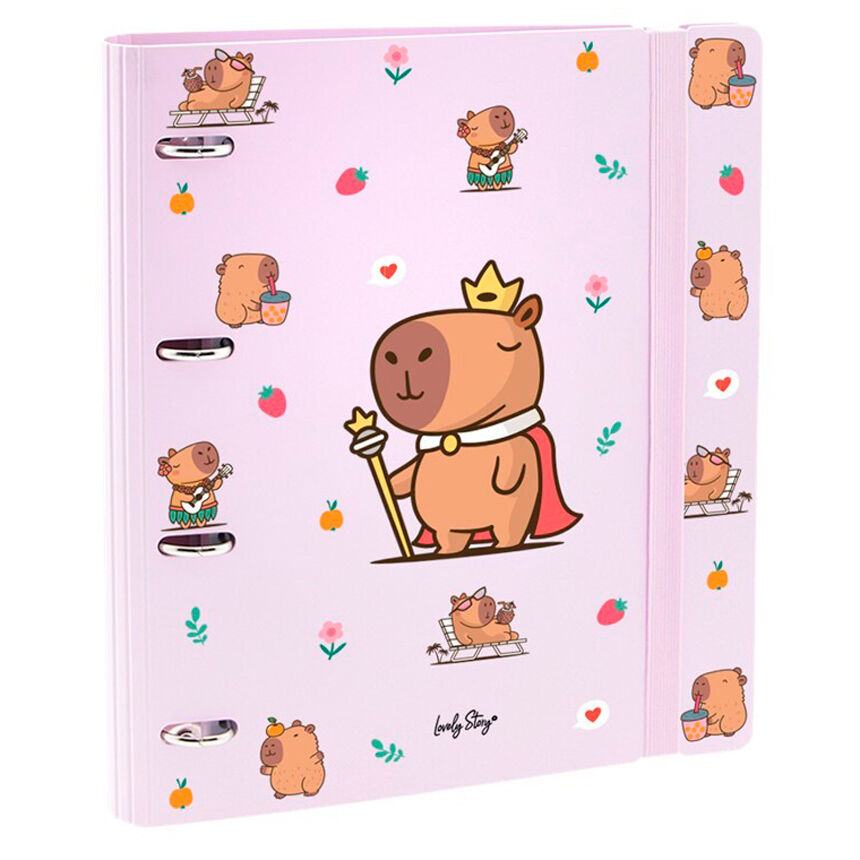 majesty capybara ring binder