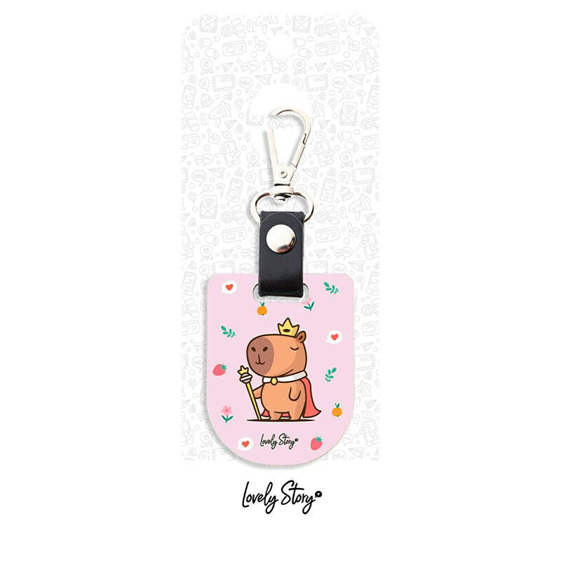 majesty capybara keychain