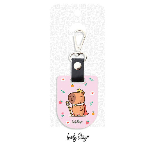 majesty capybara keychain
