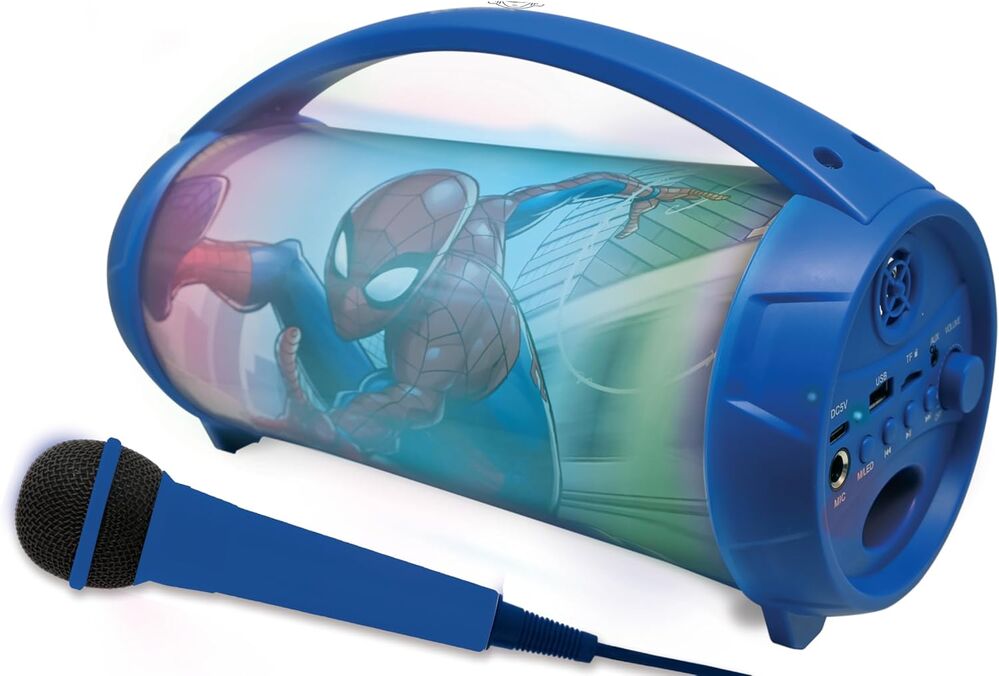 Marvel Spiderman bluetooth speaker with microphone
