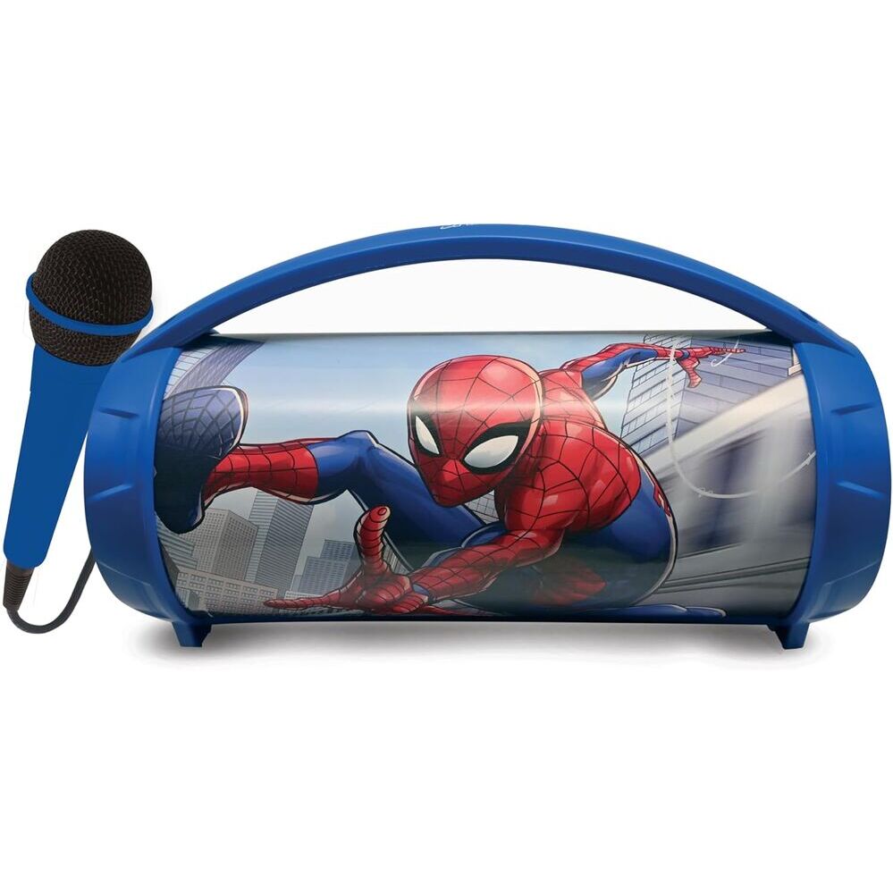 marvel spiderman bluetooth speaker with microphone