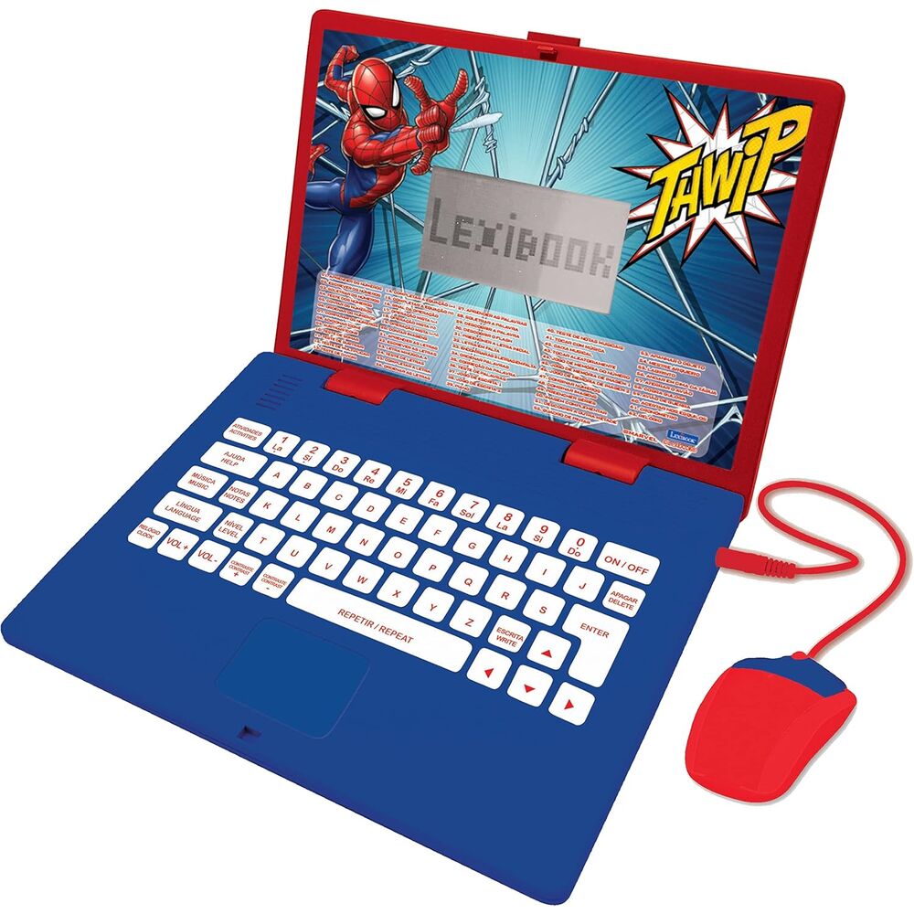 spiderman marvel educational laptop english  portuguese