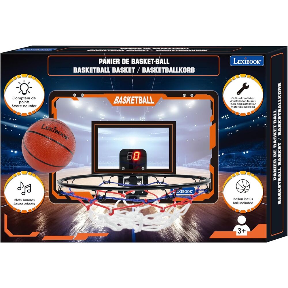 Cesta de basquete com sistema de pontuação