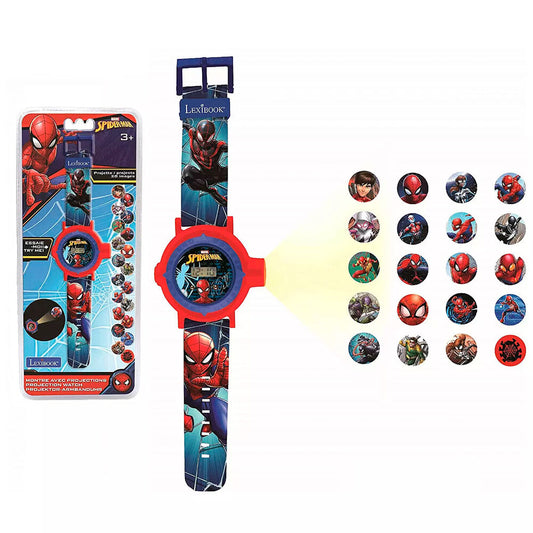 spiderman marvel digital clock projections
