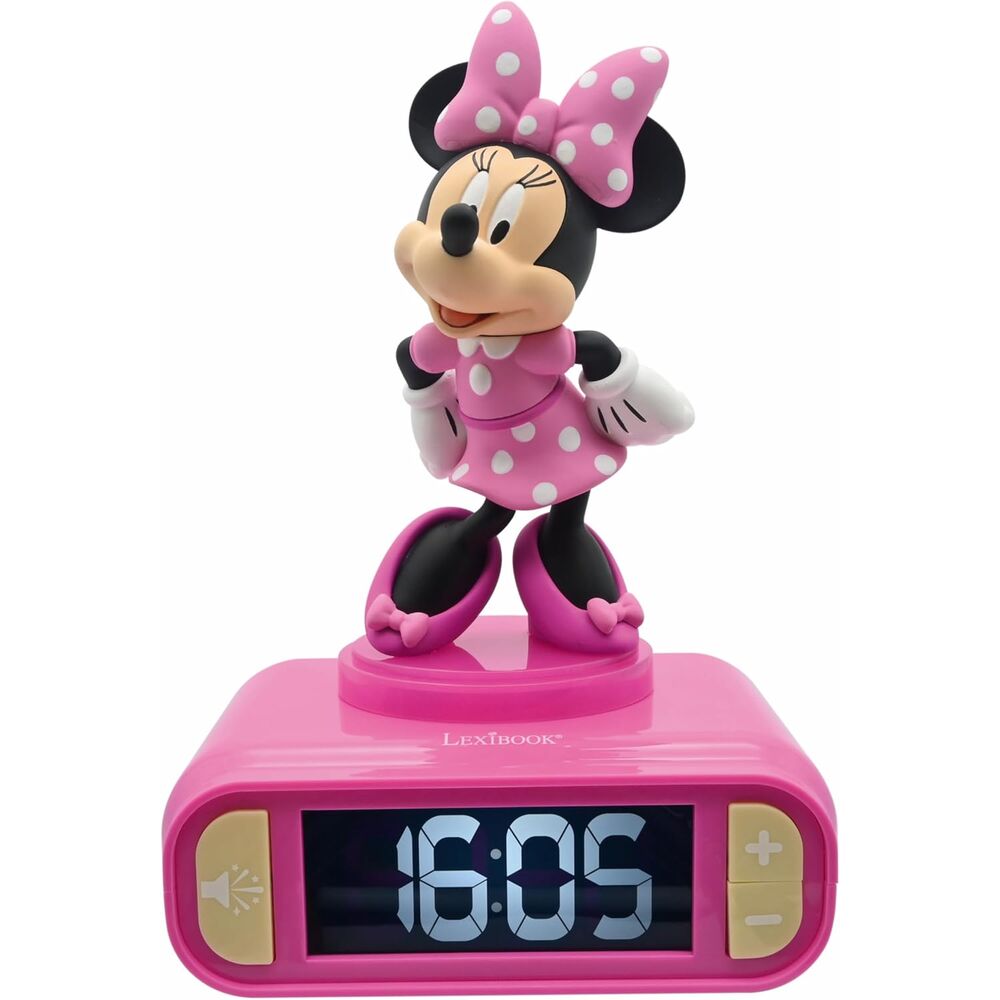 Réveil numérique Minnie Mouse de Disney avec veilleuse