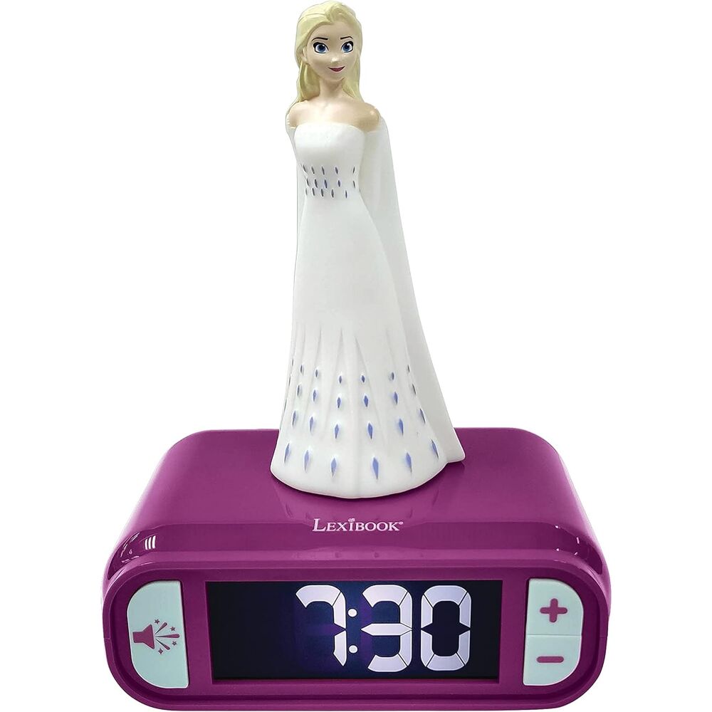disney frozen elsa digital alarm clock with night light