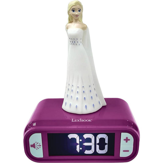disney frozen elsa digital alarm clock with night light