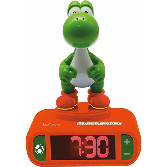 Yoshi Super Mario Bros Digital Alarm Clock Night Light