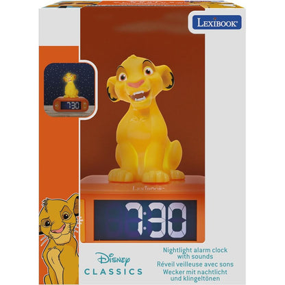 Simba The Lion King Disney Digital Alarm Clock Night Light