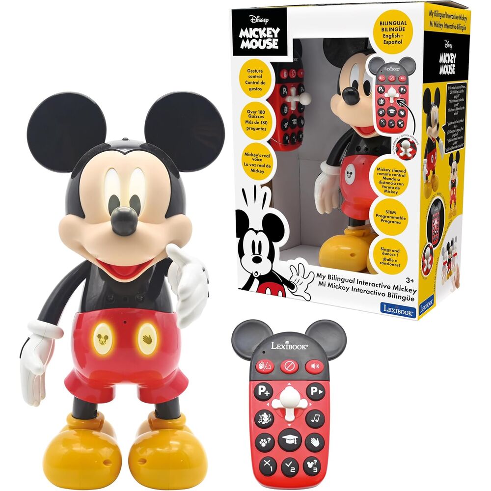 interactive robot mickey disney light and sound