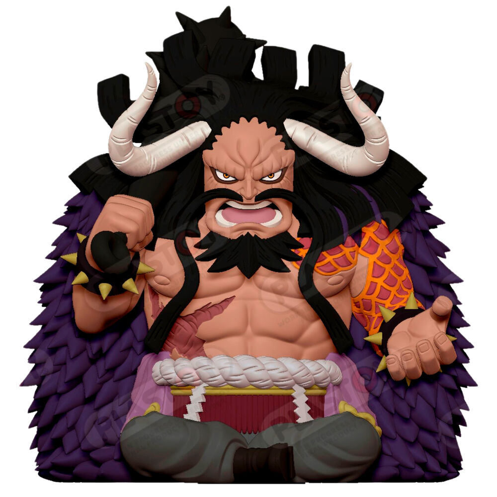 kaido one piece piggy bank figure 22cm