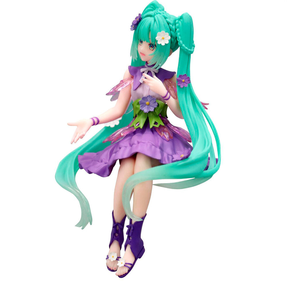 Hatsune Miku Flower Fairy Cosmos Lila Figur Nudelstopper 14cm
