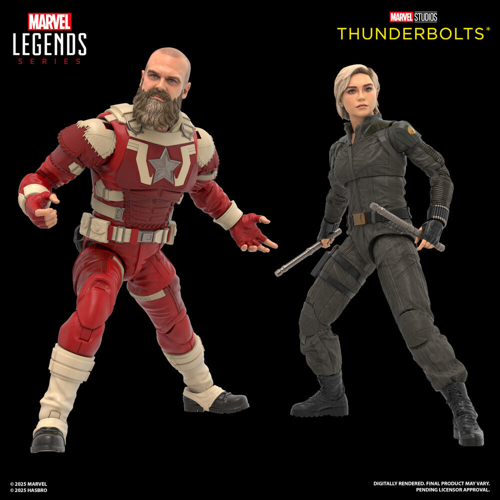 Blister 2 figures Yelena Belova & Red Guardian Thunderbolts Marvel Legends 15cm