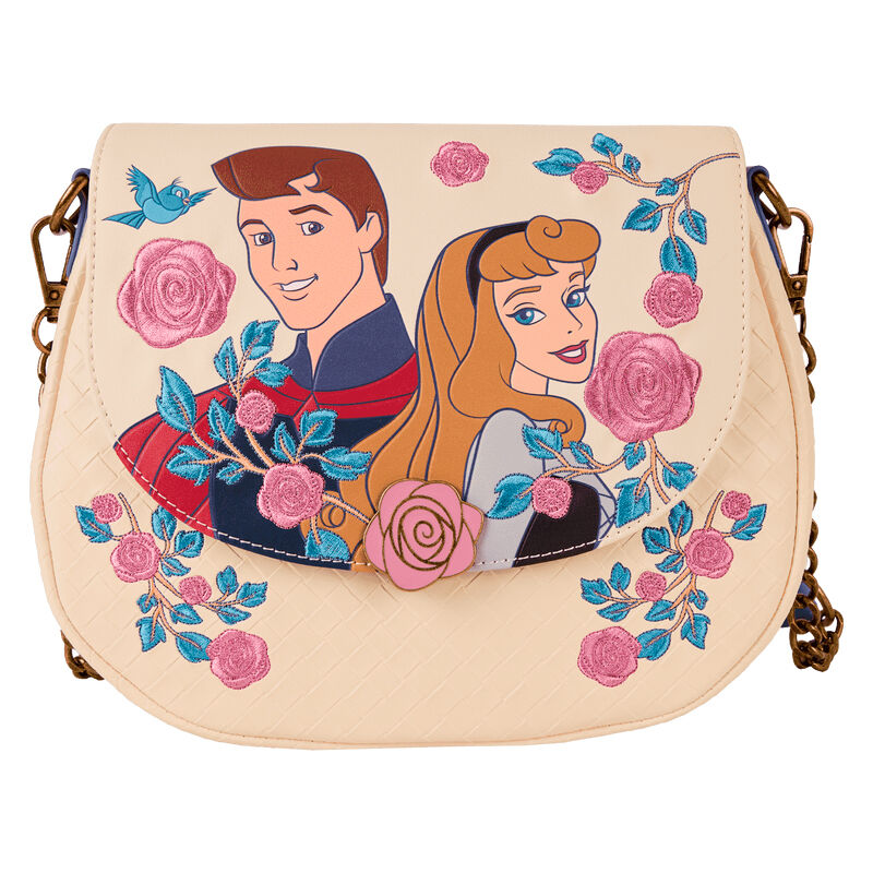 aurora & phillip sleeping beauty disney loungefly shoulder bag