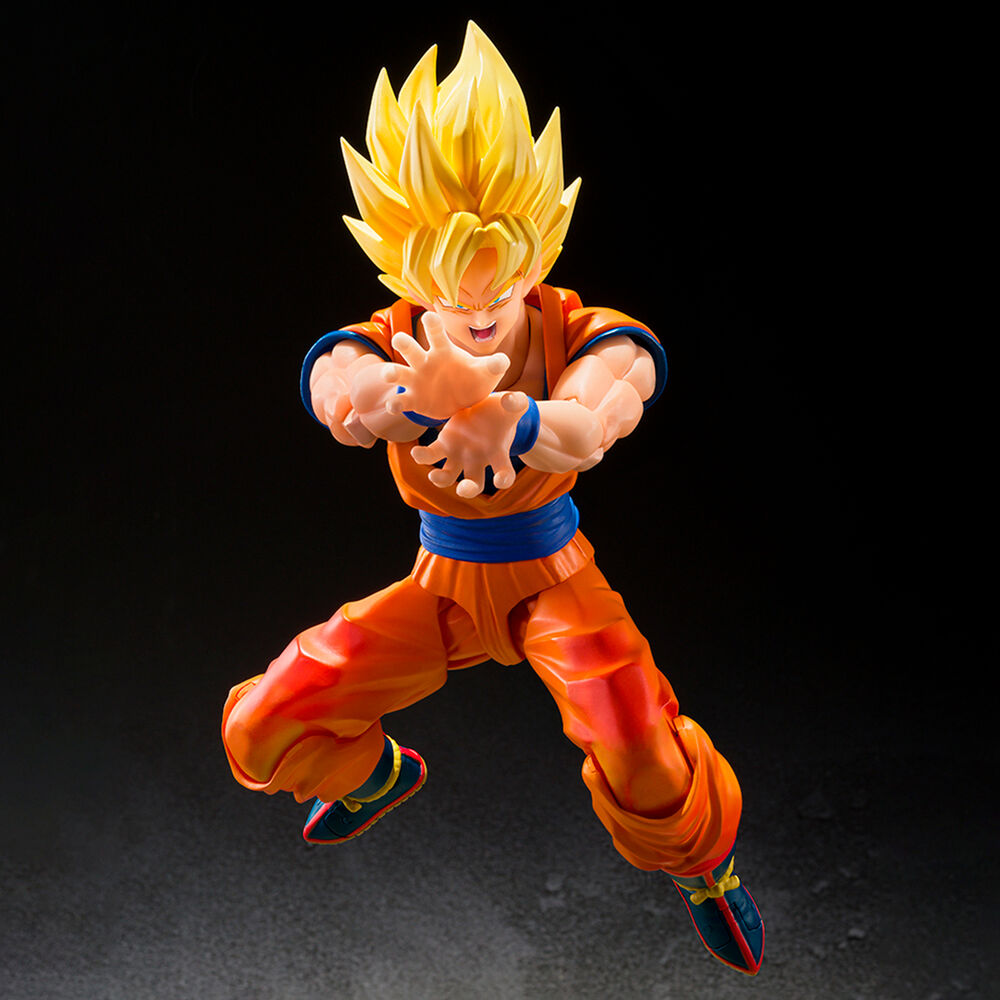 Figurine S.H. Figuarts Super Saiyan Son Goku Le Début des Jeux Dragon Ball Z 14 5 cm