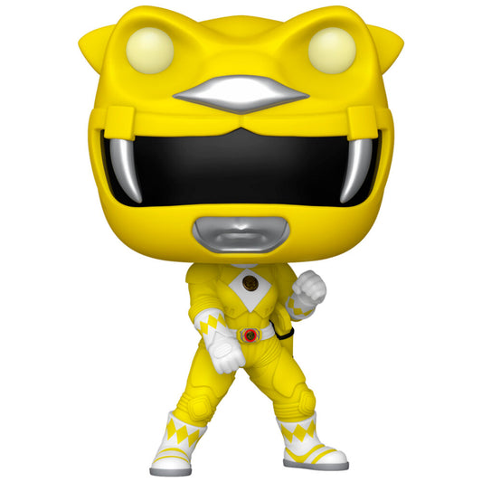 pop figure mighty morphin power rangers yellow ranger