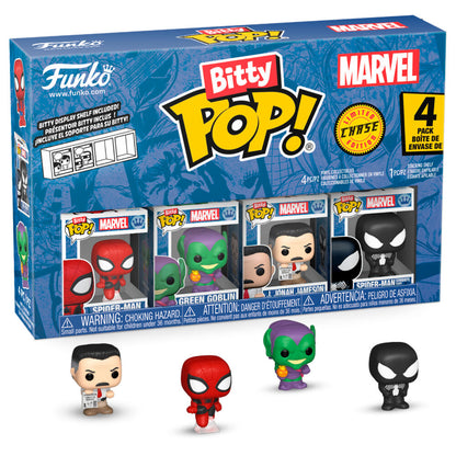 blister 4 bitty pop marvel spider man figures