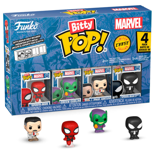 blister 4 bitty pop marvel spider man figures