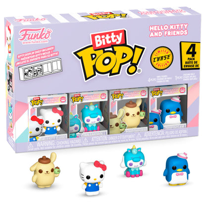 blister of 4 bitty pop hello kitty and friends hello kitty figures