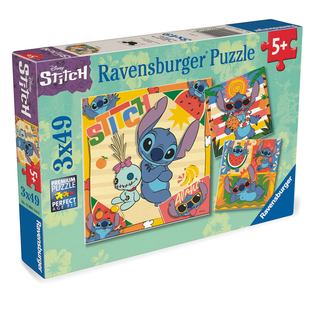 Disney Stitch Puzzle 3x49 teilig
