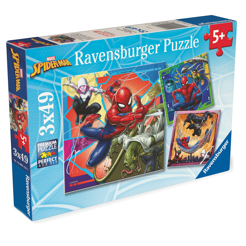 Spiderman Marvel Puzzle 3x49 teilig