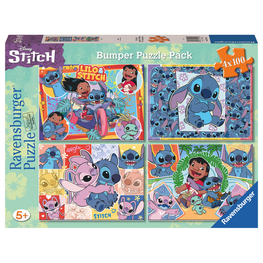 disney stitch puzzle 4x100pcs