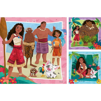 Puzzle Moana 2 Disney 3x49 elementów