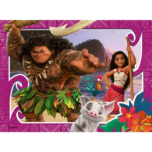 Quebra cabeça Moana 2 Disney 12 16 20 24 peças
