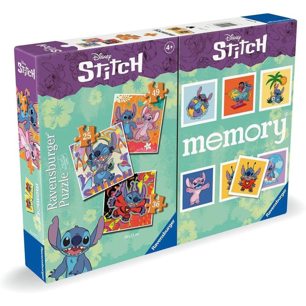 Multipack memory + 3 Stitch Disney puzzles