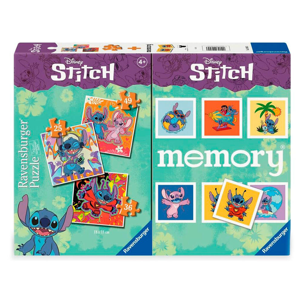 multipack memory  3 stitch disney puzzles