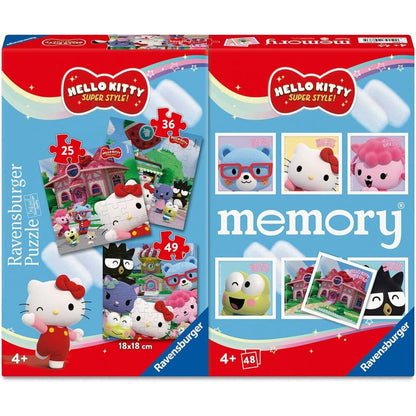 multipack memory  3 hello kitty puzzles