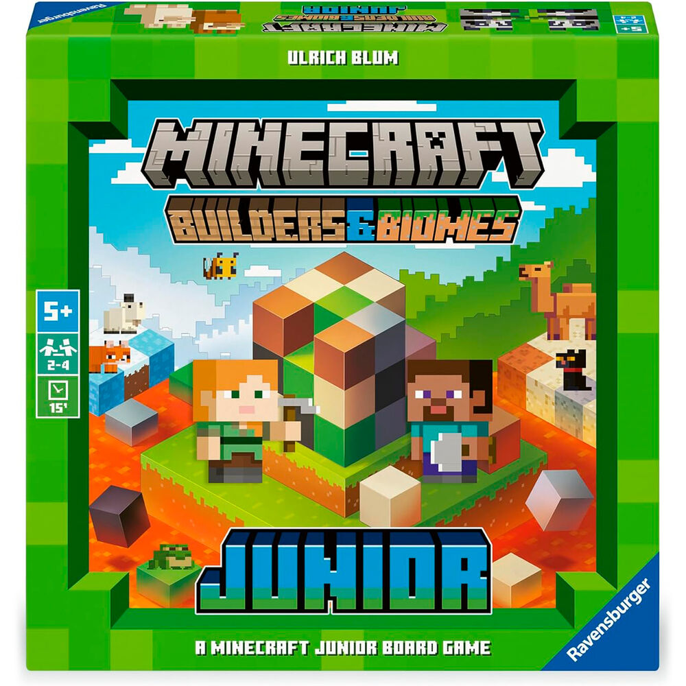 builders & biomes junior minecraft board game