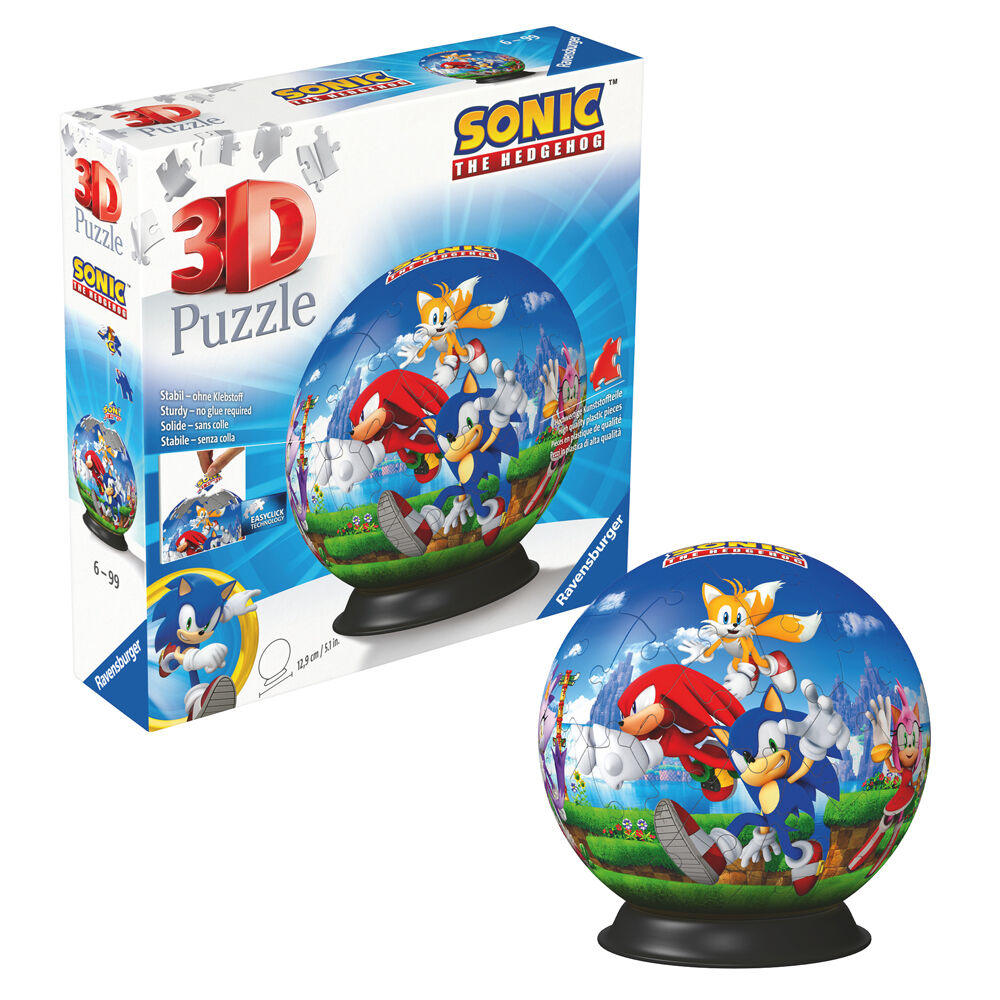 sonic the hedgehog 3d puzzle 72pcs