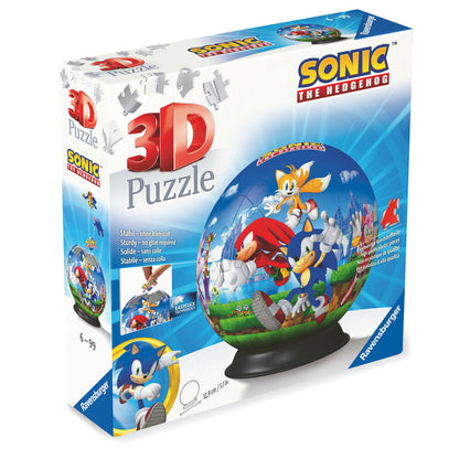 Quebra cabeça 3D do Sonic the Hedgehog com 72 peças