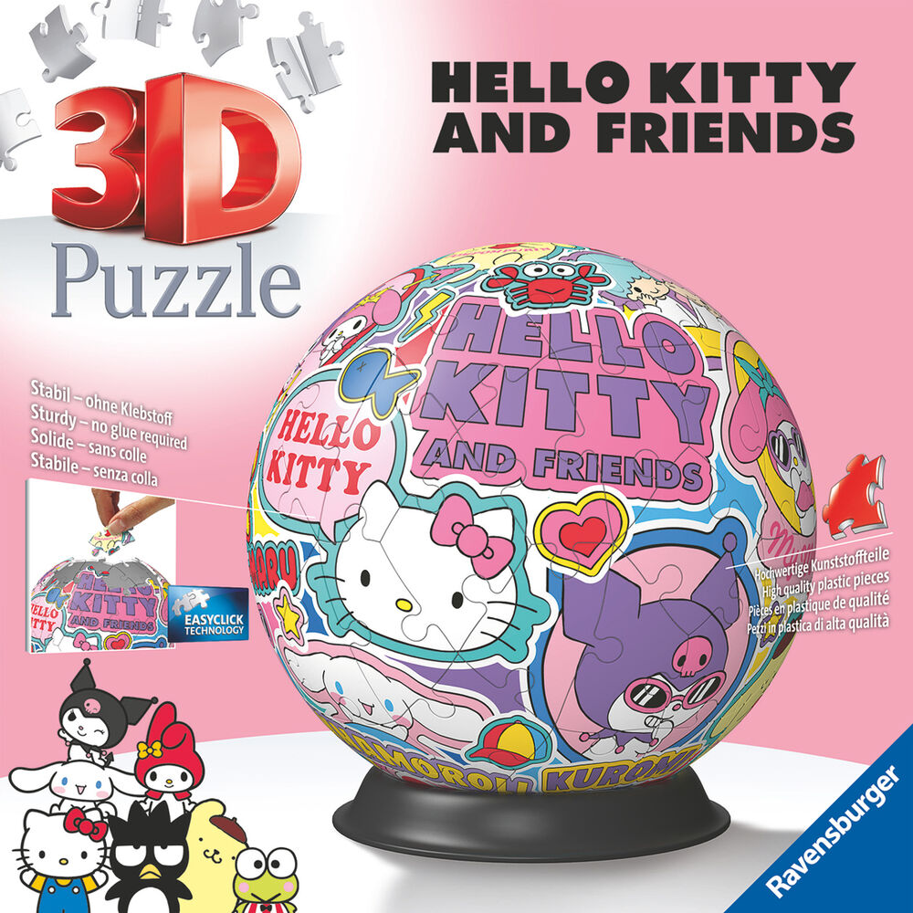 Hello Kitty 3D Puzzle 72pcs