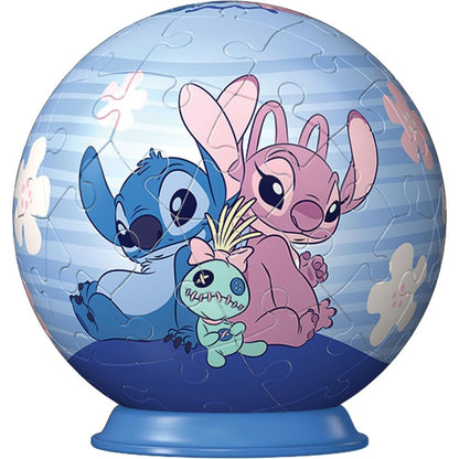 3d puzzle angel & stitch disney 54pcs
