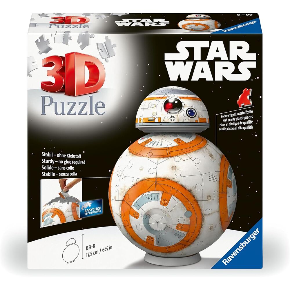 3d puzzle bb8 star wars 104pcs