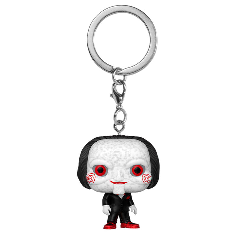 pocket pop saw billy the puppet keychain