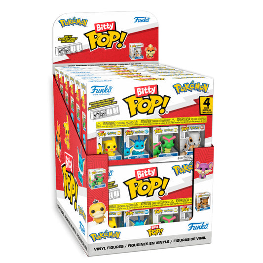 blister pack of 4 assorted bitty pop pokemon figures