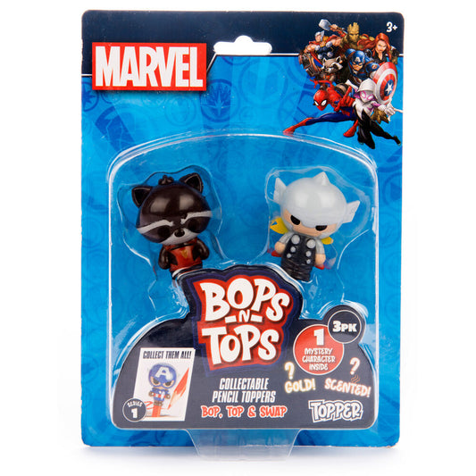 blister pack of 3 marvel 3d toppers