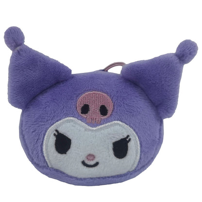 kuromi hello kitty plush keychain
