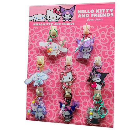 cinnamoroll kuromi hello kitty keychain assortment