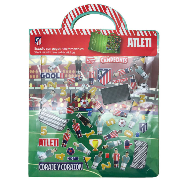 3d reusable sticker book atletico madrid stadium