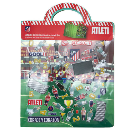 3d reusable sticker book atletico madrid stadium