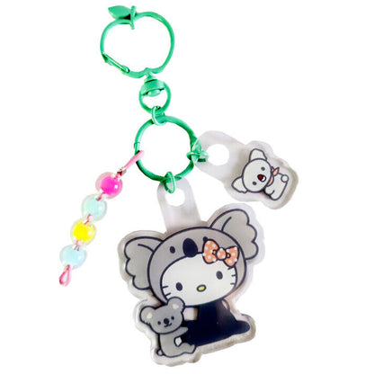 Conjunto de chaveiros Cinnamoroll Kuromi Hello Kitty